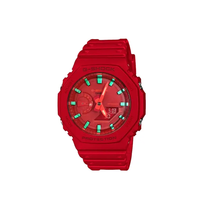 

CASIO Часы Men Liquid Crystal/Analog Dual Display Series Red Watch, Morning Glory
