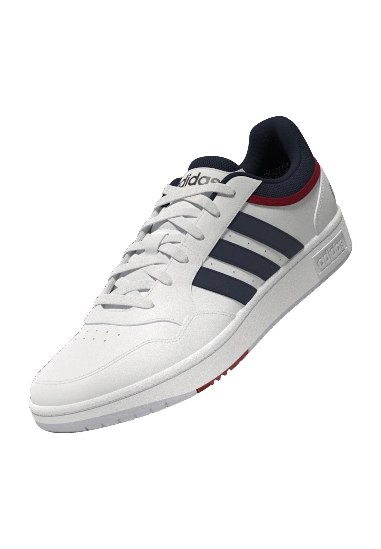 

Мужские амортизирующие кроссовки Hoops 3.0 в стиле ретро под кожу adidas, цвет Ftwr White