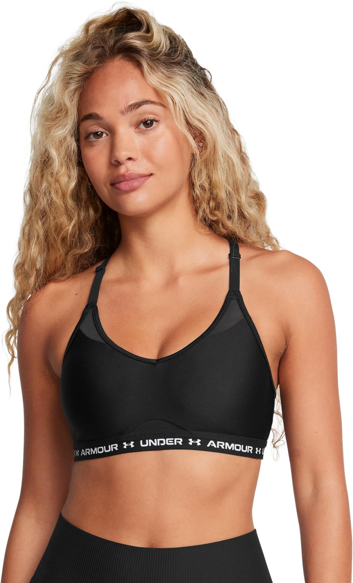 

Бюстгальтер Under Armour Crossback Low Impact Bra, черный/белый