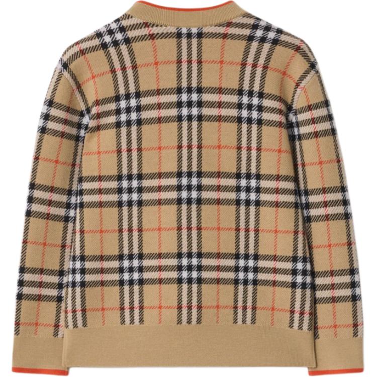 Детский свитер Burberry, светло-коричневыйy бежевый — фото 3
