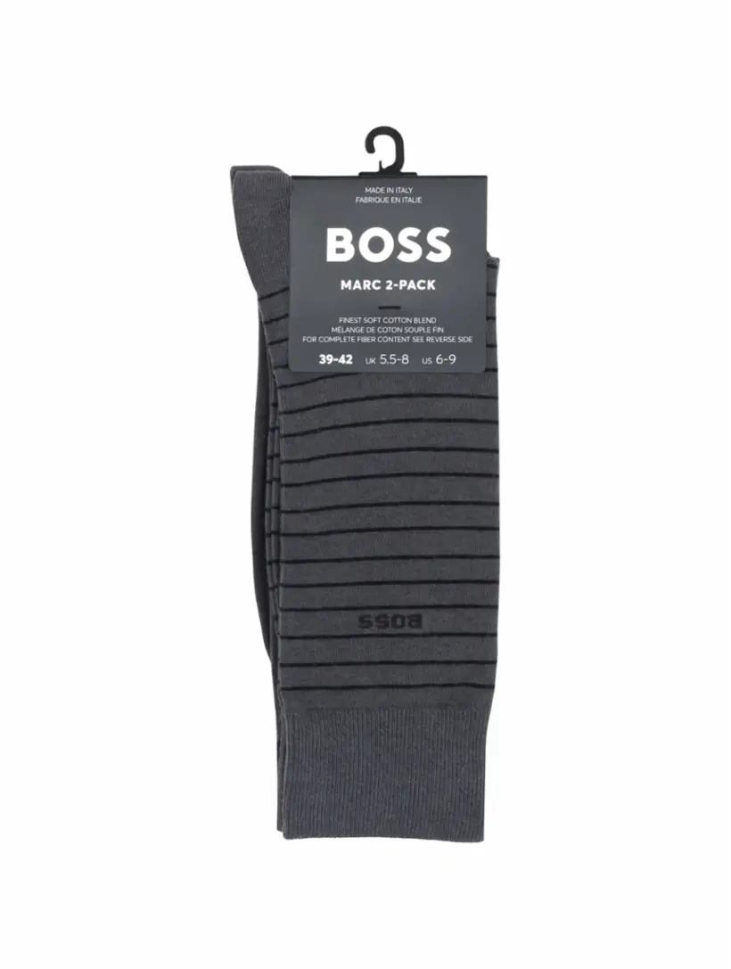 

Набор из двух пар носков BOSS, серый