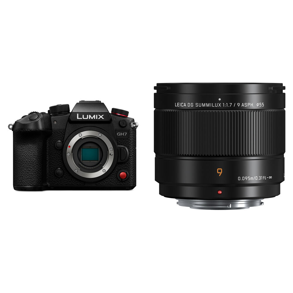 

Беззеркальная камера Panasonic Lumix GH7 Mirrorless Camera with 9mm f/1.7 Lens Kit