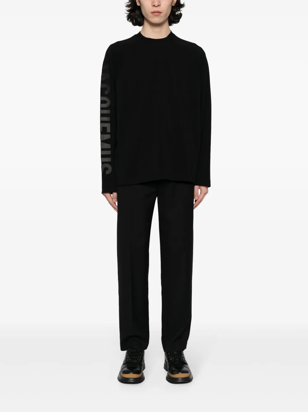 Футболка с длинными рукавами и логотипом JACQUEMUS, черный — фото 2