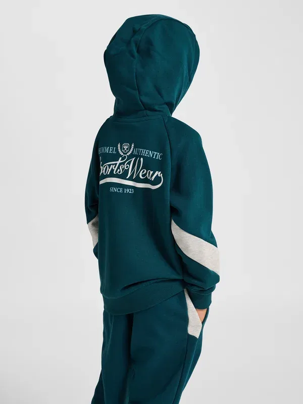 Толстовка с капюшоном Hummel Hmljr loose bts hoodie, цвет отражающий пруд — фото 3