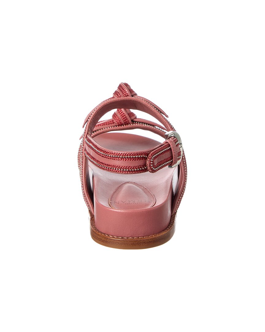 Alexandre Birman Clarita Sport Leather Sandal, розовый — фото 3