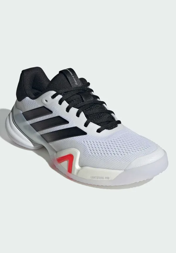 Теннисные кроссовки barricade 14 для игры на всех типах кортов Adidas Performance, Cloud White Core Black Lucid Red — фото 2