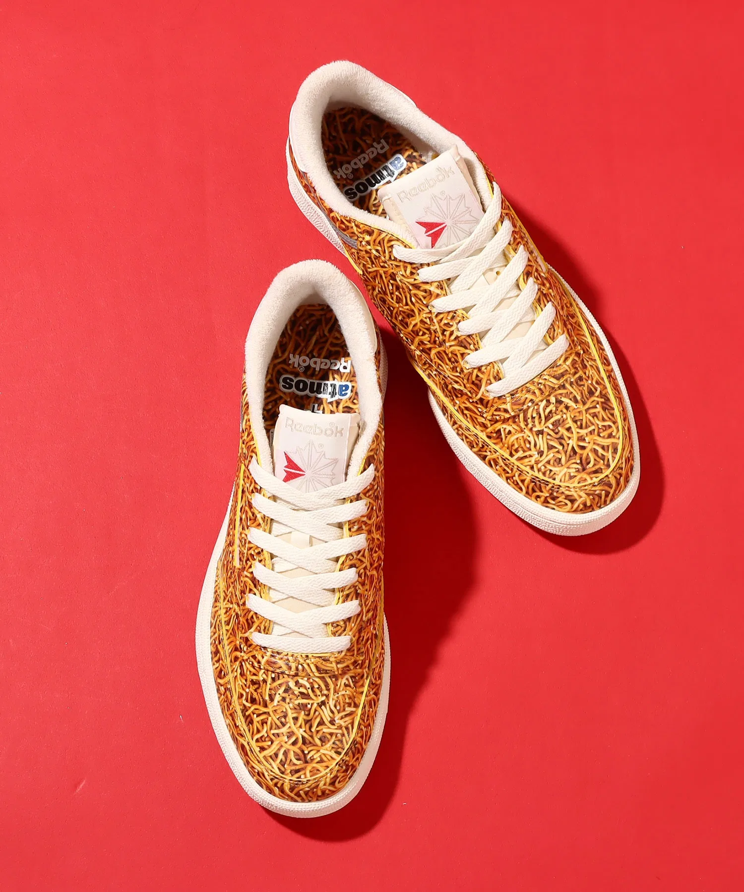 Унисекс кроссовки Reebok x atmos x BABY STAR CLUB C 85 AXB с принтом, белые — фото 3