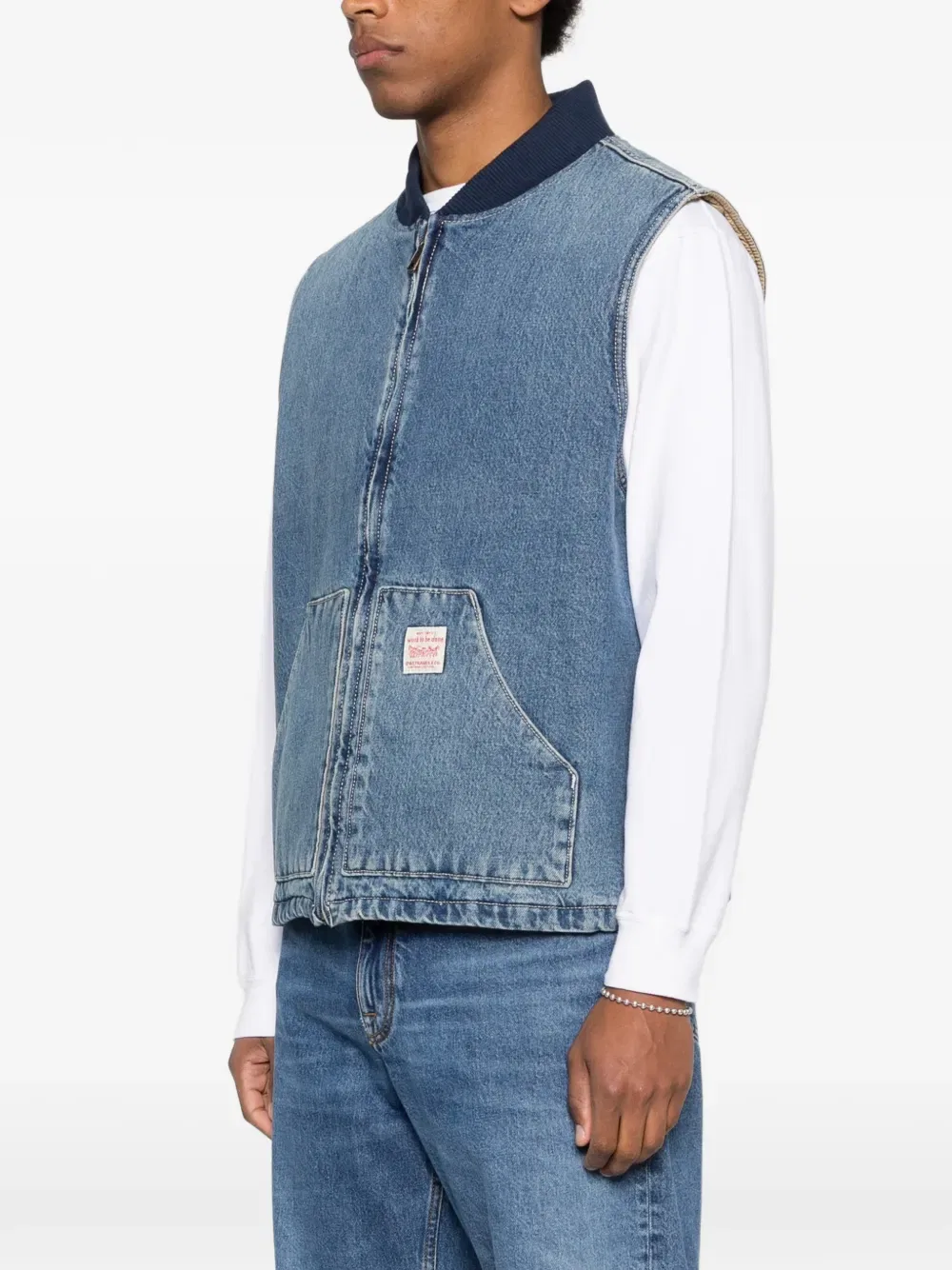 Жилет без рукавов на молнии Levi'S, синий — фото 3