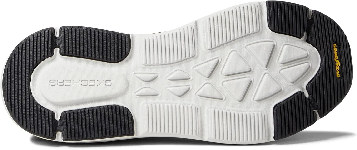 Кроссовки Men's Skechers, Black And White Synthetic Textile — фото 4