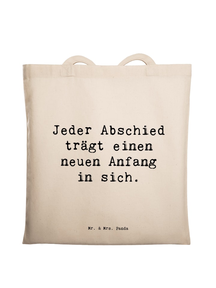 

Mr. & Mrs. Panda Джутовая сумка с надписью кремового цвета "Оплакивайте утрату и отпустите..."