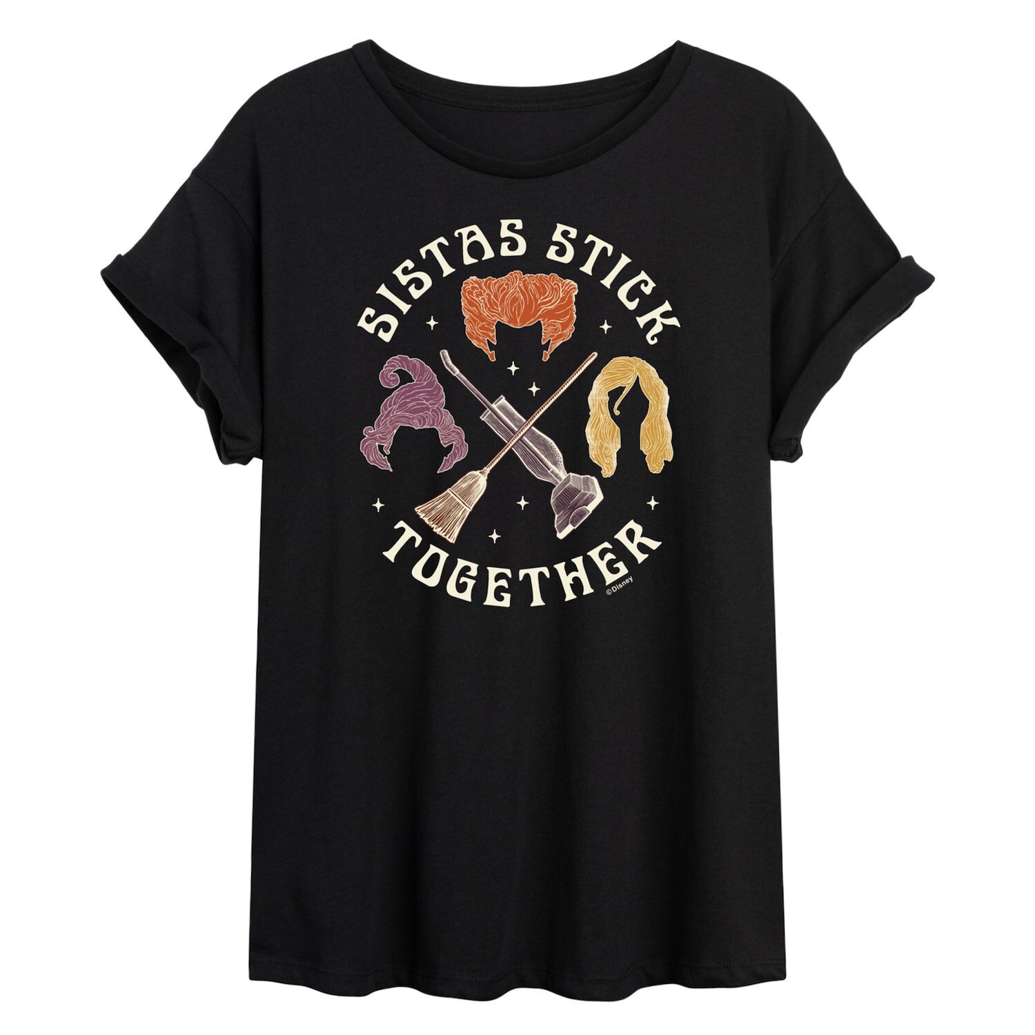 

Струящаяся футболка Juniors' Hocus Pocus Sistas Stick Together Licensed Character