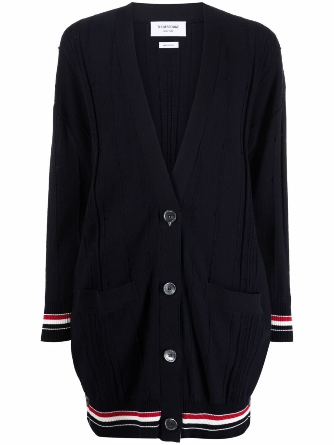

Thom Browne кардиган с полосками RWB, синий
