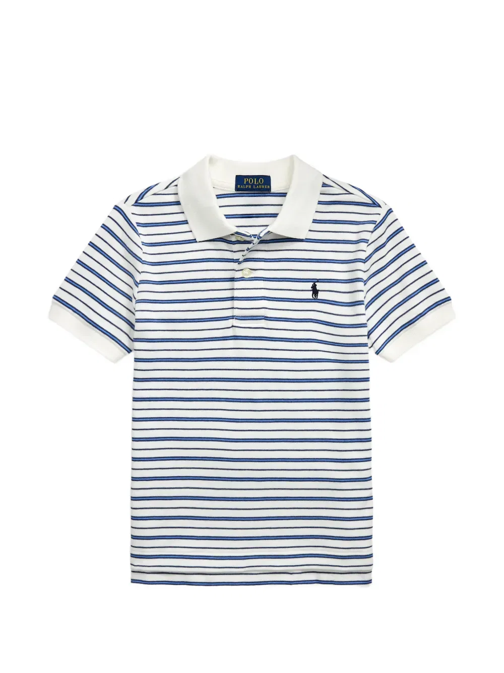 Поло-рубашка в полоску Polo Ralph Lauren Kids, белый