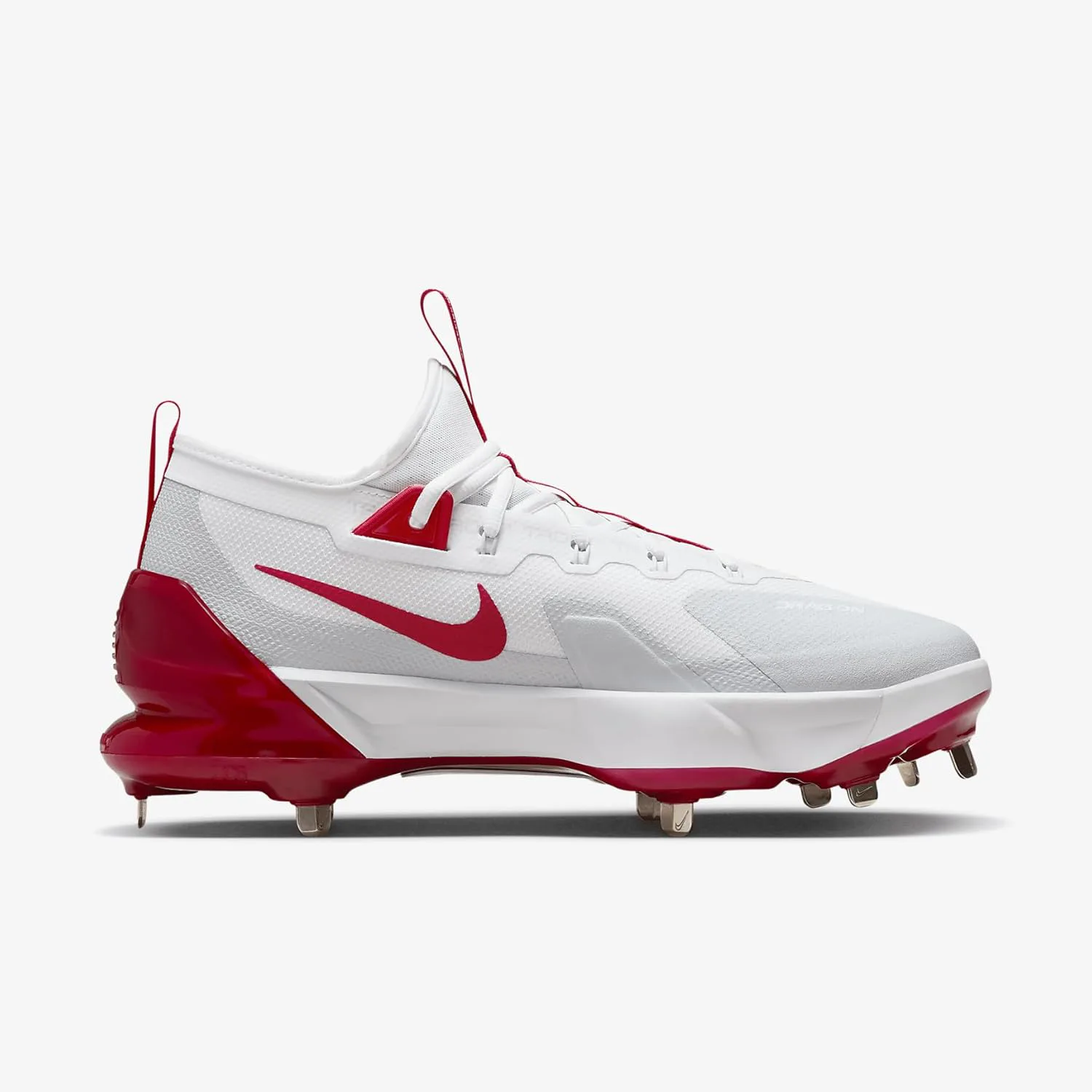 Бейсбольные бутсы Nike Men's Force Zoom Trout 9 Pro Low, белый/платиновый/красный — фото 3