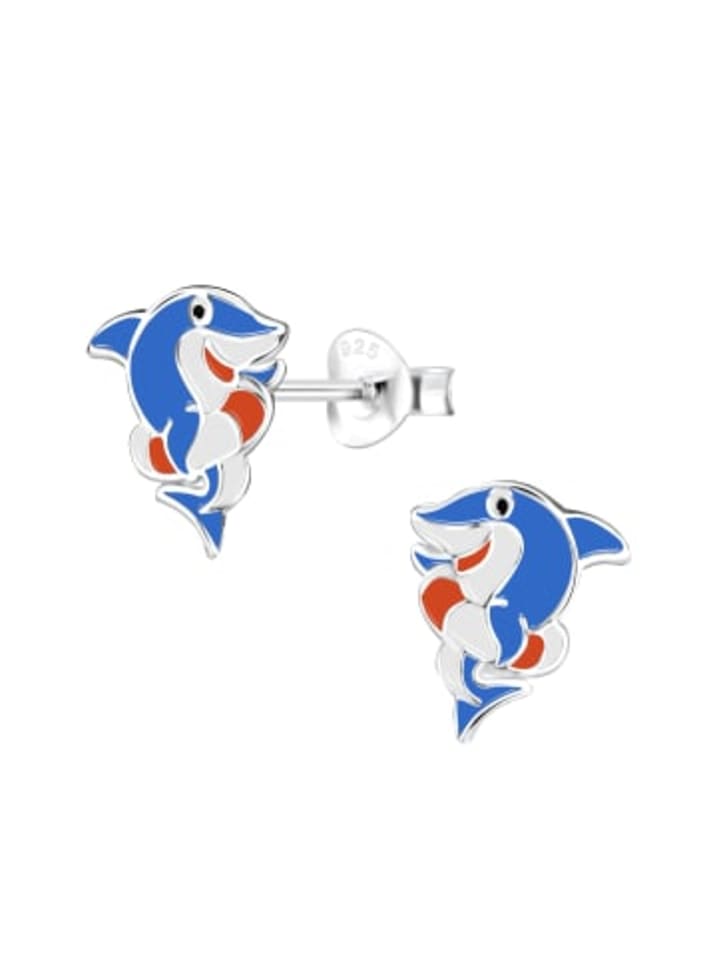 

Alexander York Детские серьги-гвоздики в виде акул из серебра 925 пробы, комплект из 2 штук