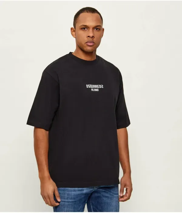 Футболка Милано loose fit Dsquared2, черный