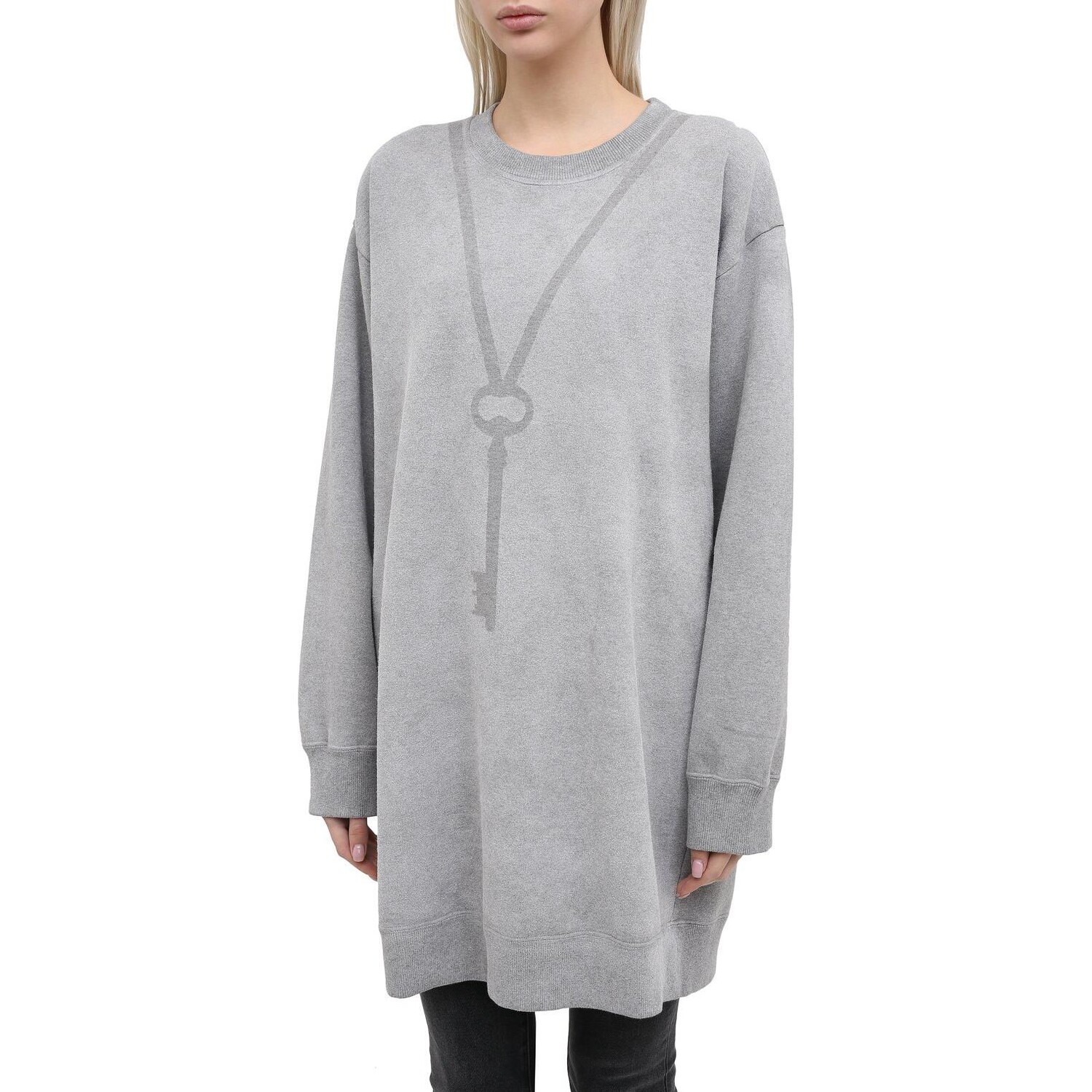 Толстовка женская серая Mm6 Maison Margiela — фото 4
