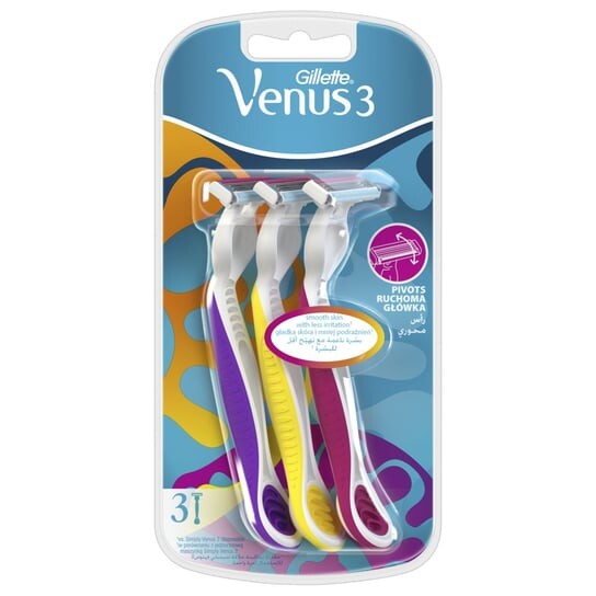 

Бритвы, 3 шт. Gillette, Simply Venus 3 Plus