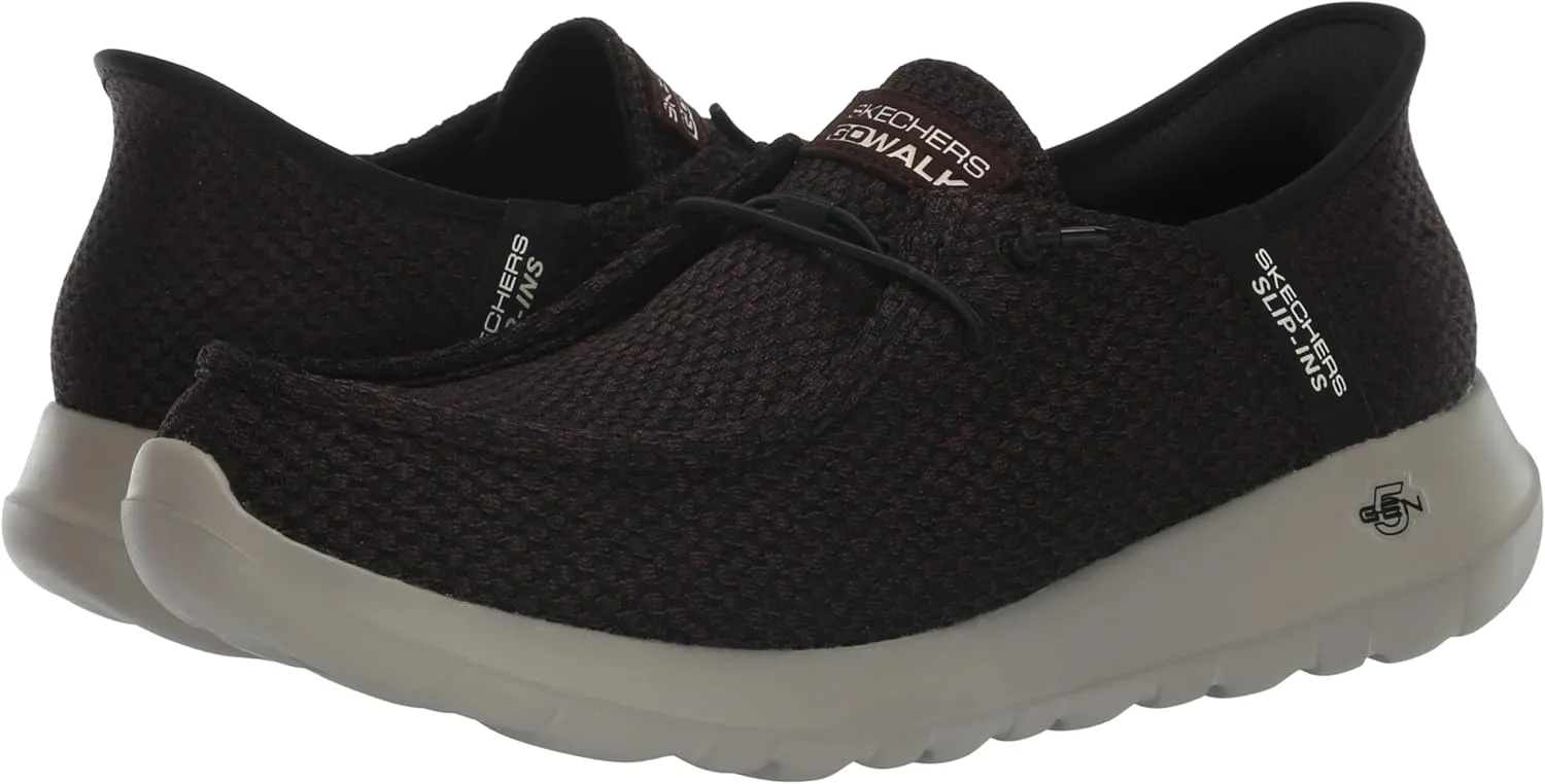 Мужские слипоны Skechers Go Walk Max Free Hands, коричневый — фото 4