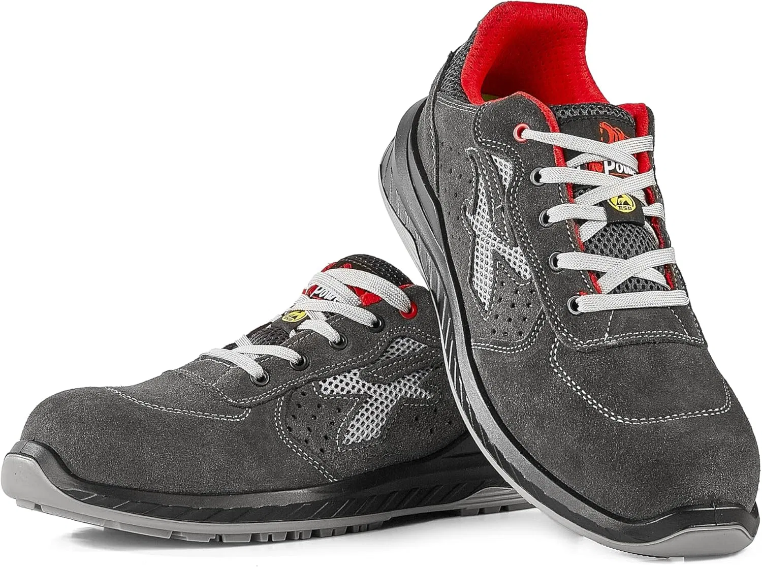 U Power Кроссовки U-Power Red Industry Radial Unisex из легкой, гибкой, устойчивой к проколам кожи с вставкой Infinergy и алюминиевыми защитными накладками на носки - черные, размер 40, черный — фото 4