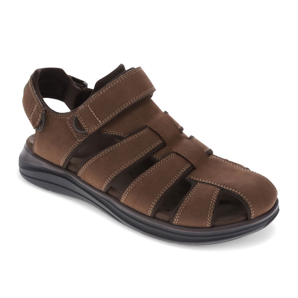 

Докерс Мужские Берд Открытые спортивные рыбацкие сандалии Dockers, Dark Tan