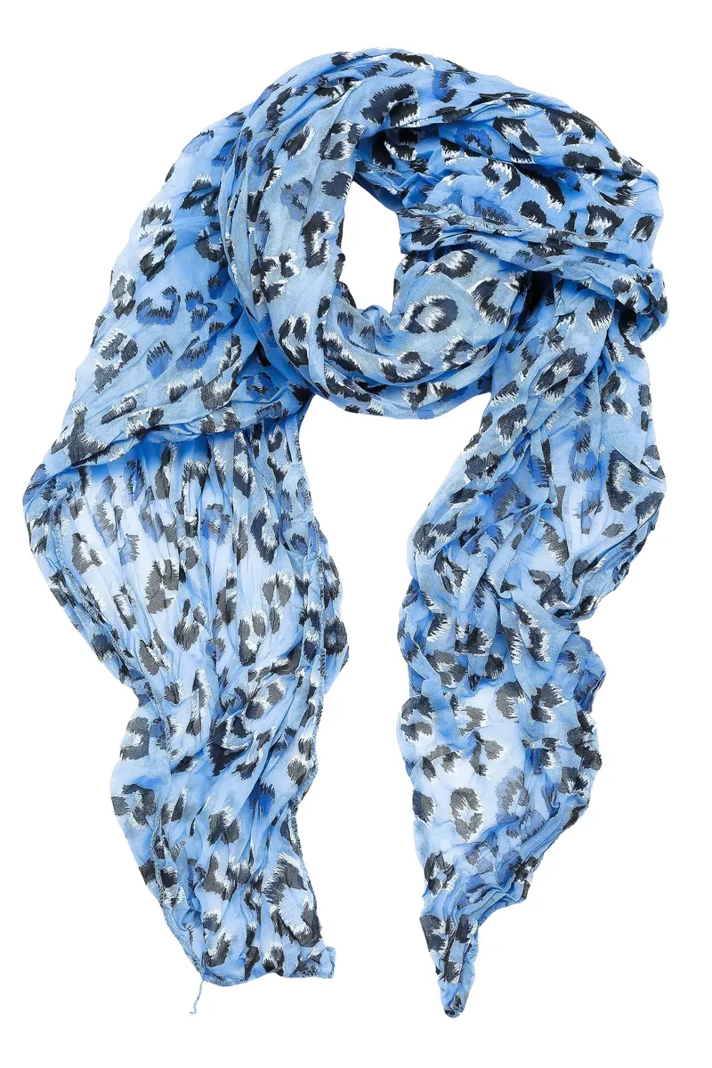 

COLLEZIONE ALESSANDRO модный шарф "Leo Chic", производство Италия, с содержанием шелка, синий