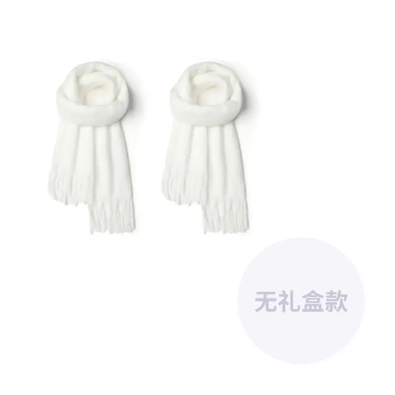 

ACUC Вязаный шарф унисекс, 2 Pack (White+White)