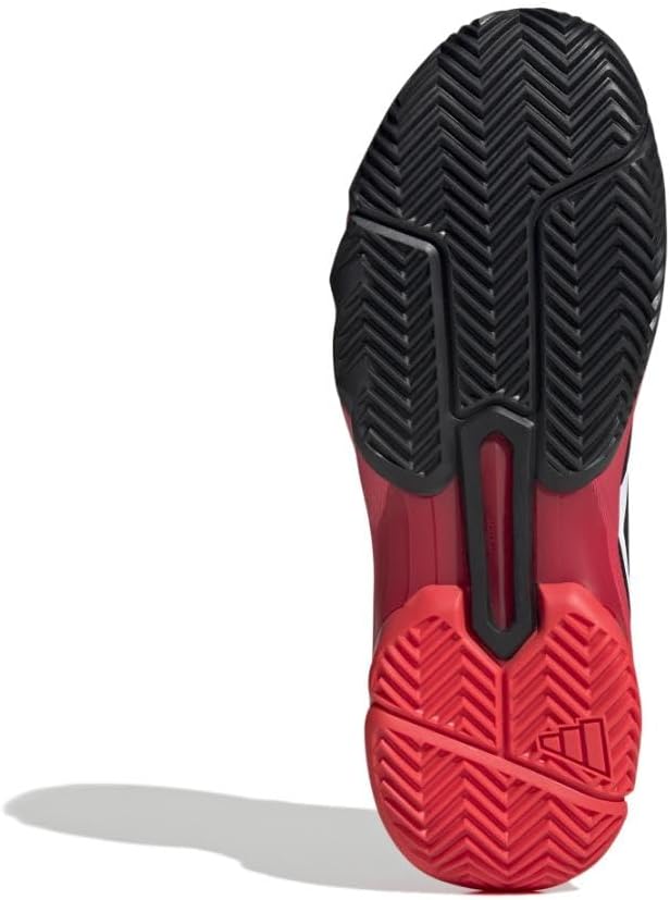 Мужские теннисные кроссовки Adidas Courtjam Control 3, белый/черный/красный — фото 2