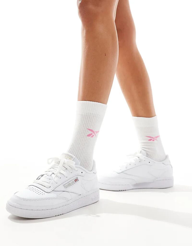 Кроссовки Club C 85 белого цвета Reebok