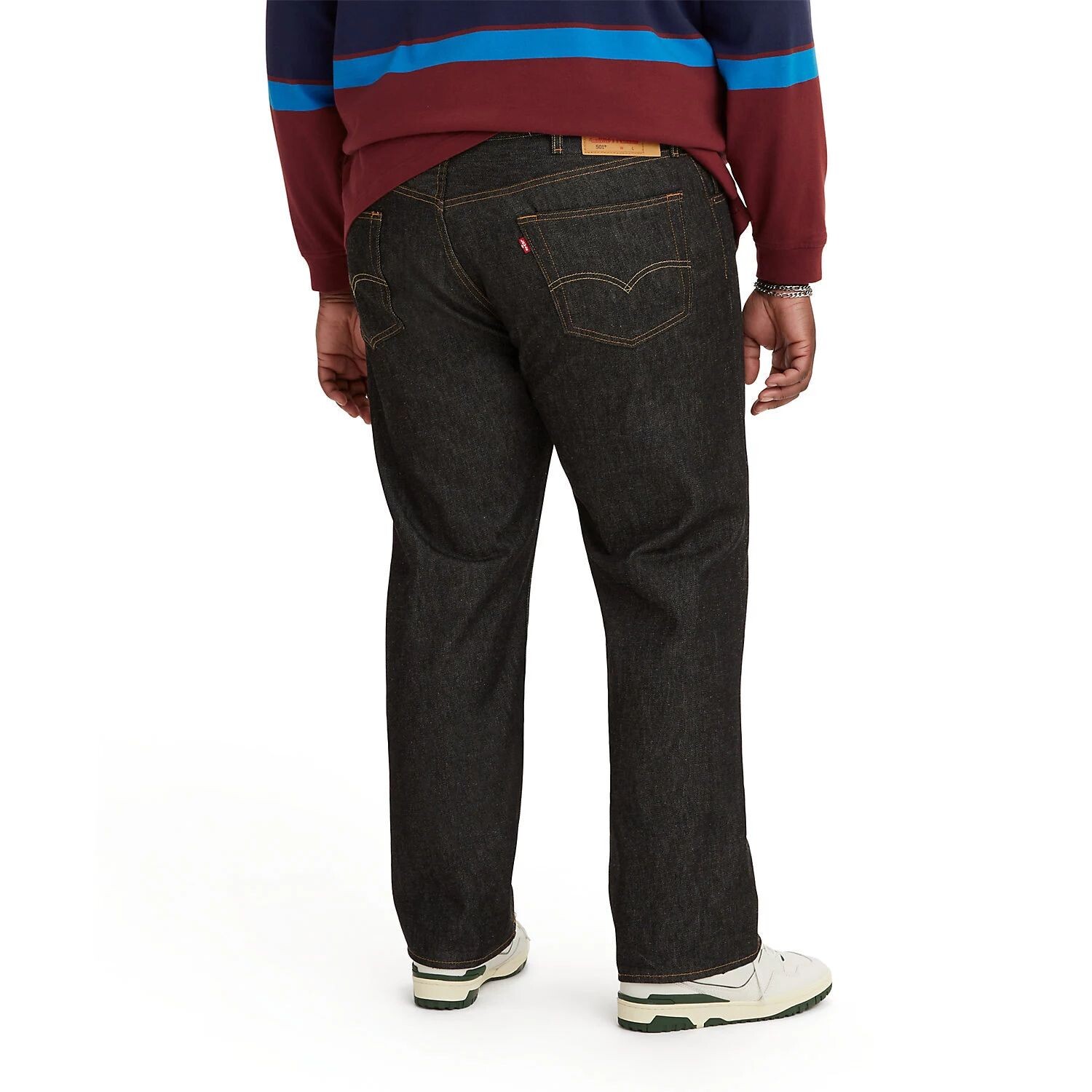 Большие и высокие джинсы 501 Levi's, черный