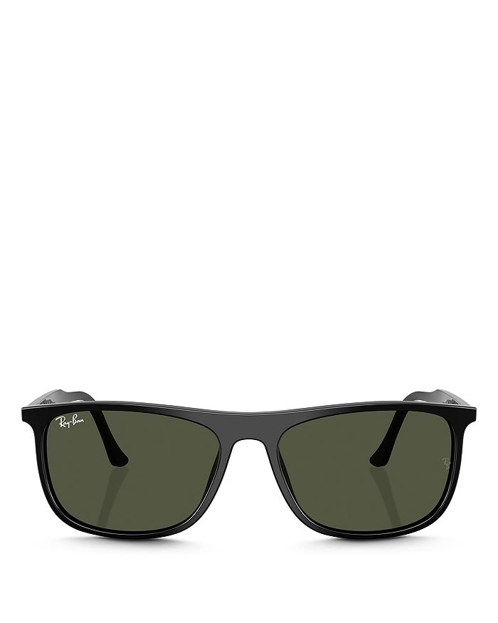 

Прямоугольные солнцезащитные очки, 58 мм Ray-Ban, черный