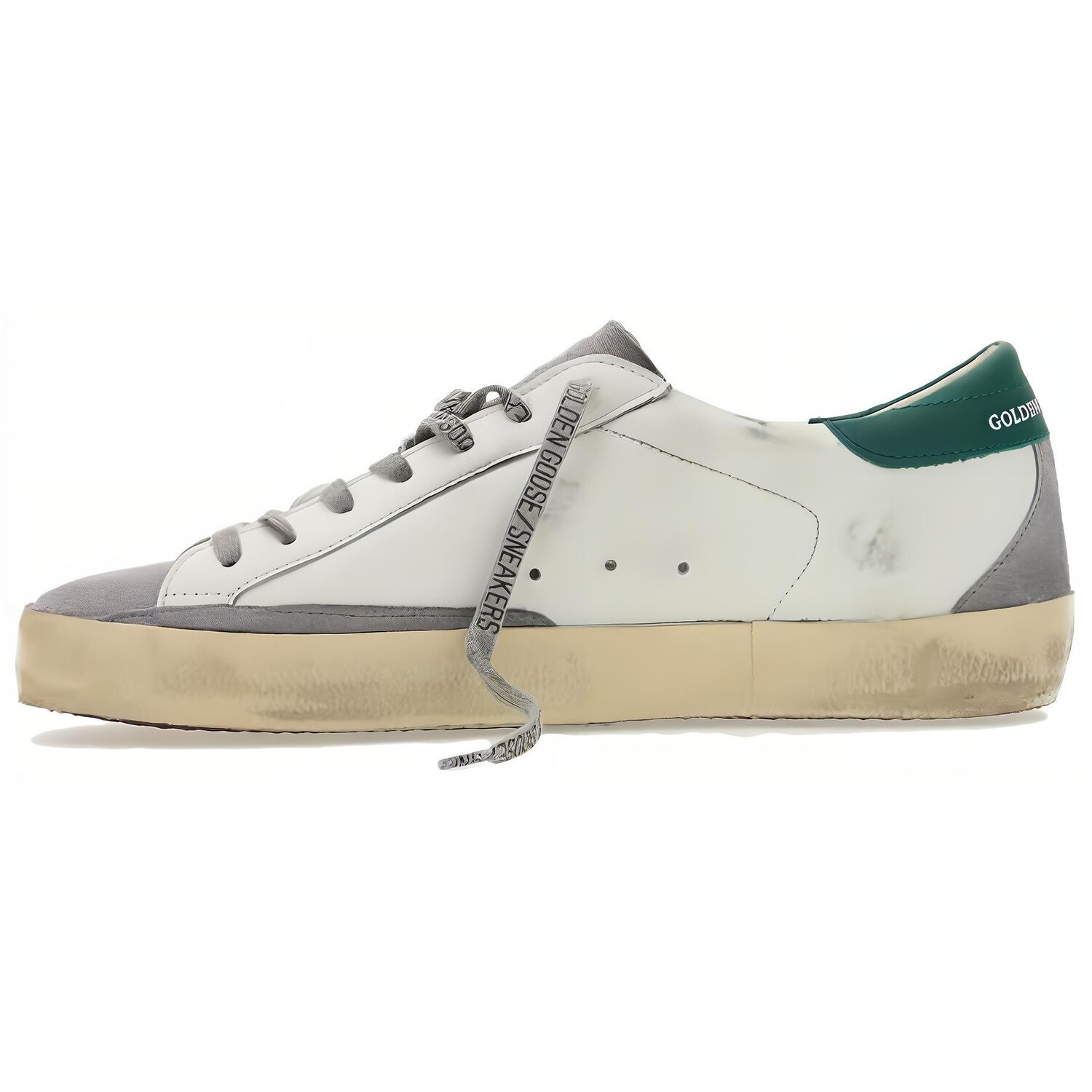 

Golden Goose Super-Star White Silver Green
