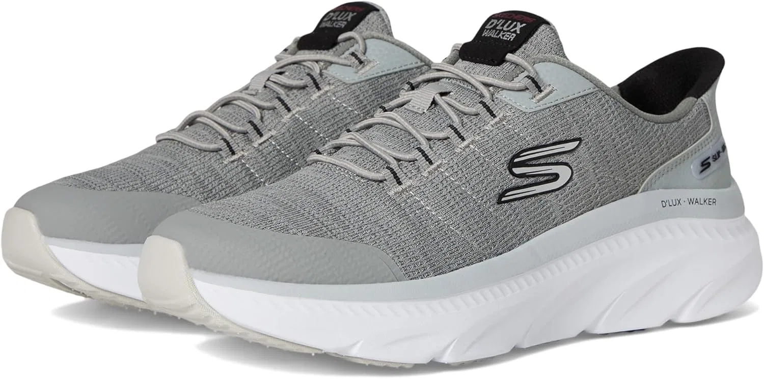 Мужские кроссовки Skechers D'lux Walker 3.0 Drevven Hands Free Slip-in, Grey Black
