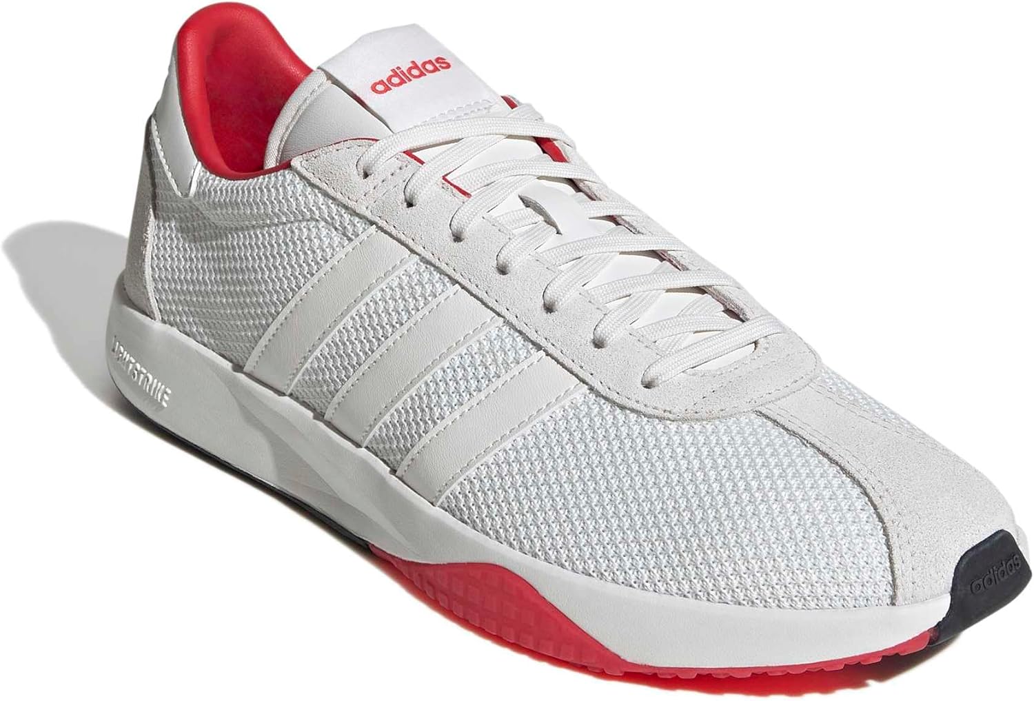 Кроссовки adidas Мужские 76/26, белый/красный — фото 4
