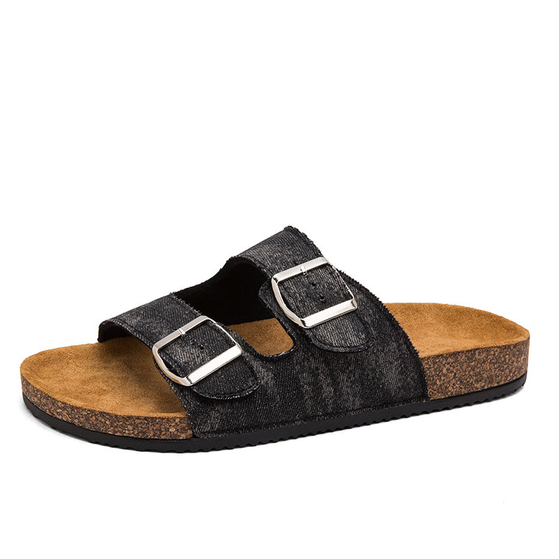 

Тапочки-слайды мужские с противоскользящей подошвой CAMOSI, Black