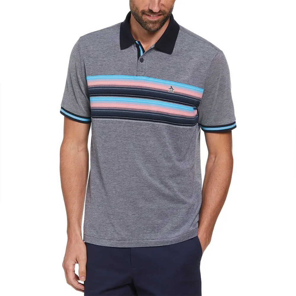 

Поло Original Penguin Birdseye Coolmax Chest Stripe, синий