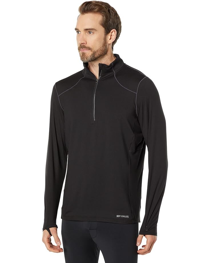 

Футболка Hot Chillys Clima-Trek Zip-Tee, черный