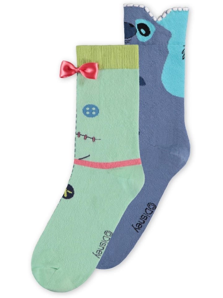 

Носки Lilo & Stitch - Unisex Novelty Socks (2Pack) Disney, разноцветный