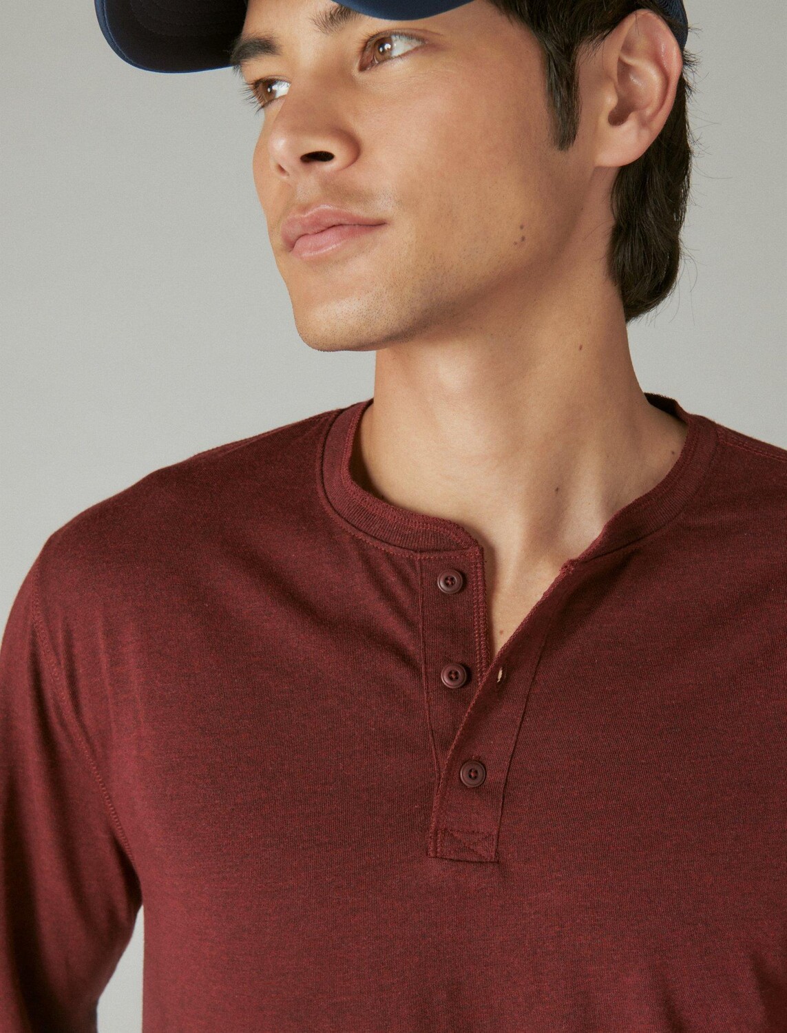 

Мужская футболка Lucky Brand из тенселя с длинными рукавами, цвет Light Red