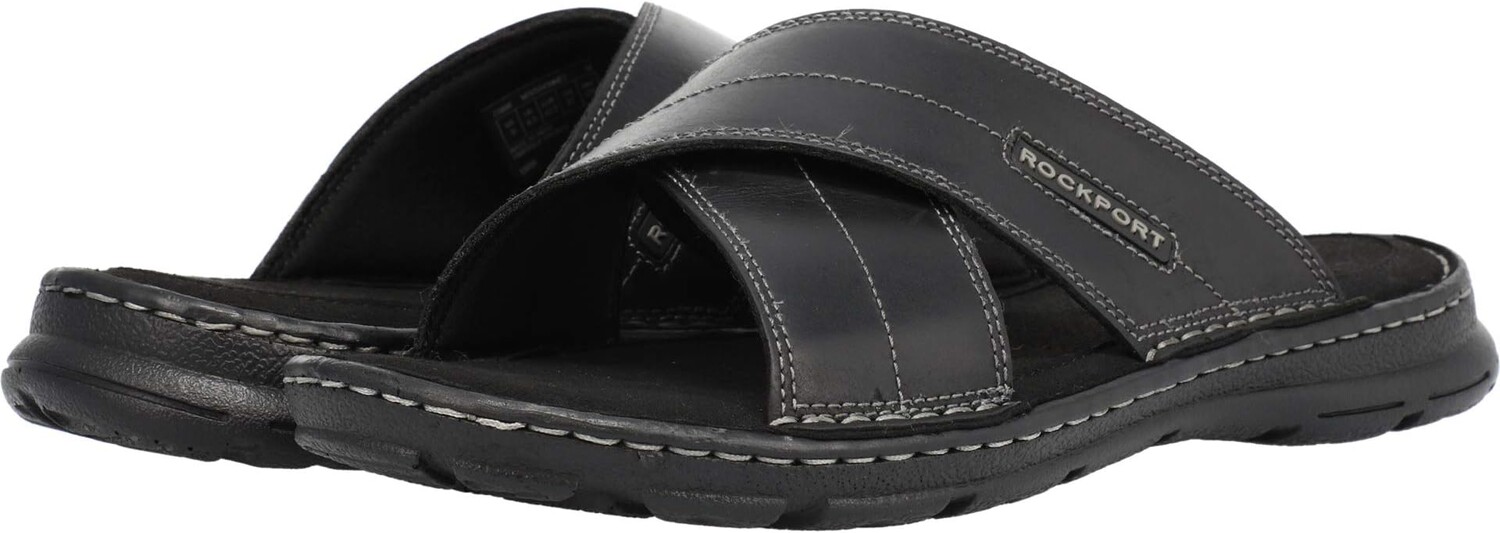 

Сандалии на плоской подошве Darwyn Cross Band Rockport, цвет Black Leather II