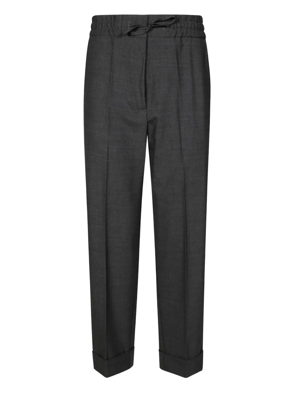 

Шерстяные брюки с кулиской P.A.R.O.S.H., серый