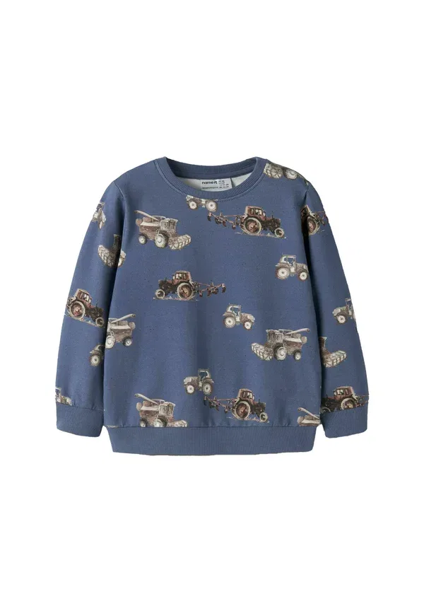 Свитшот из органического хлопка Name It, винтажный индиго
