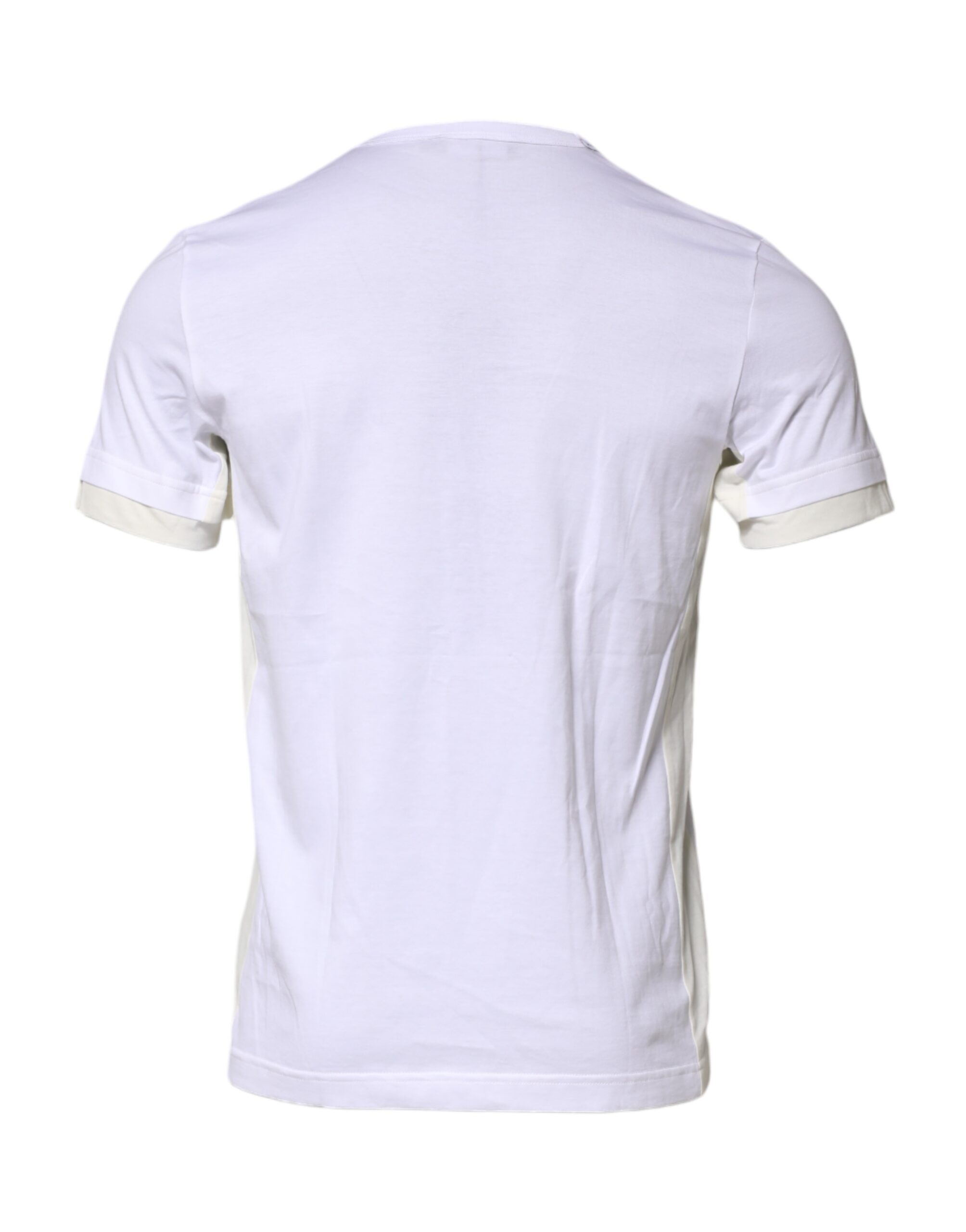Белая хлопковая футболка с карманом и короткими рукавами Dolce & Gabbana, White — фото 3