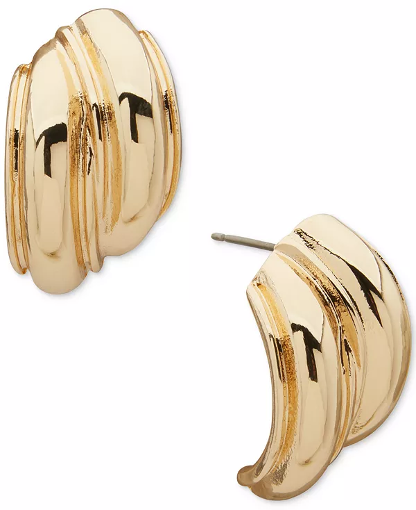 

Золотистые серьги-пуговицы Anne Klein, gold