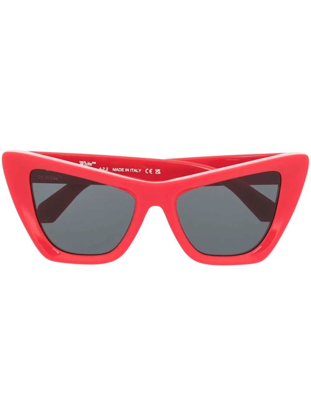 

Солнцезащитные очки в оправе 'кошачий глаз' с логотипом Arrows Off-White Eyewear, красный