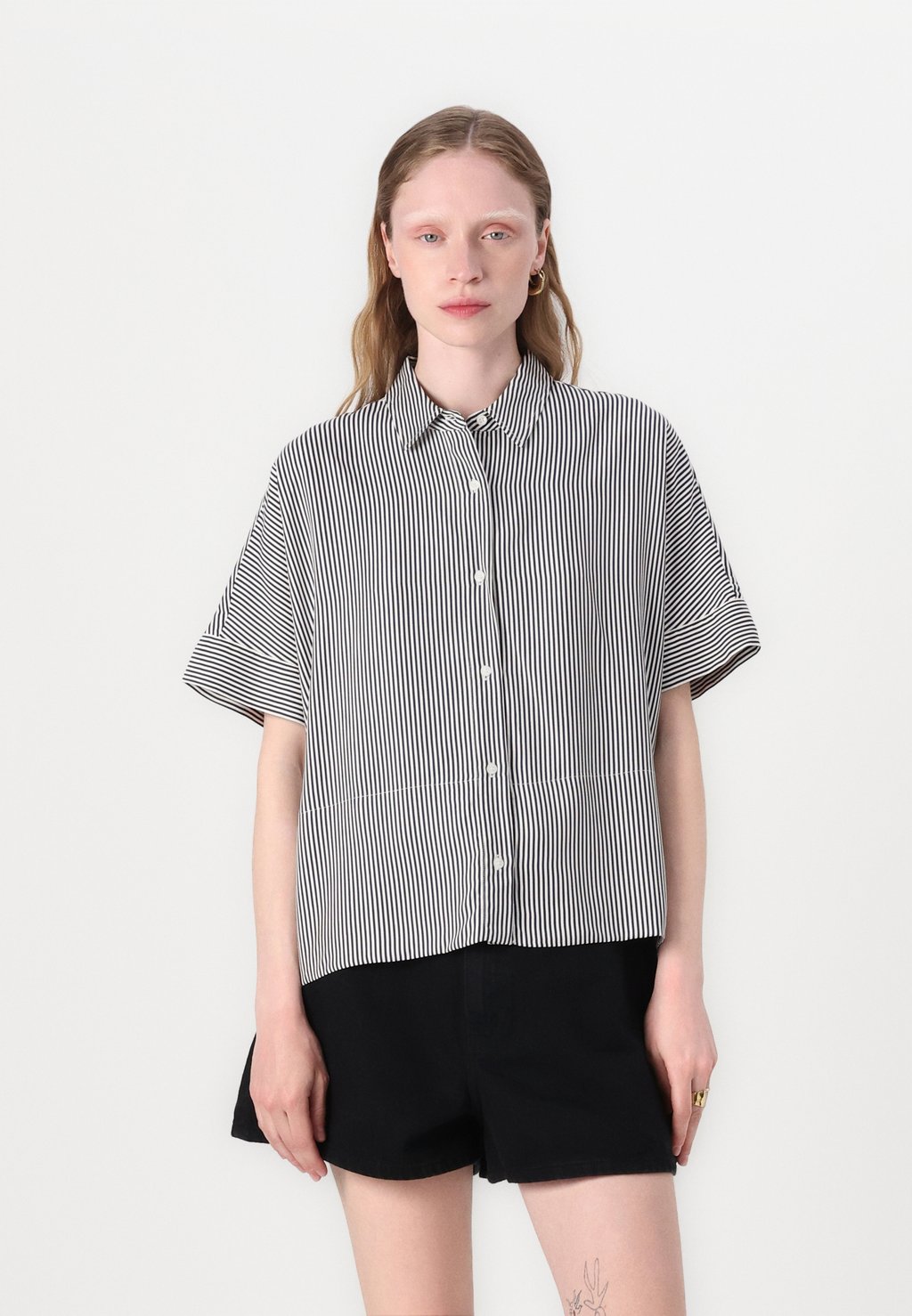 

Блузка на пуговицах SHIRT Tommy Hilfiger, темно-синий