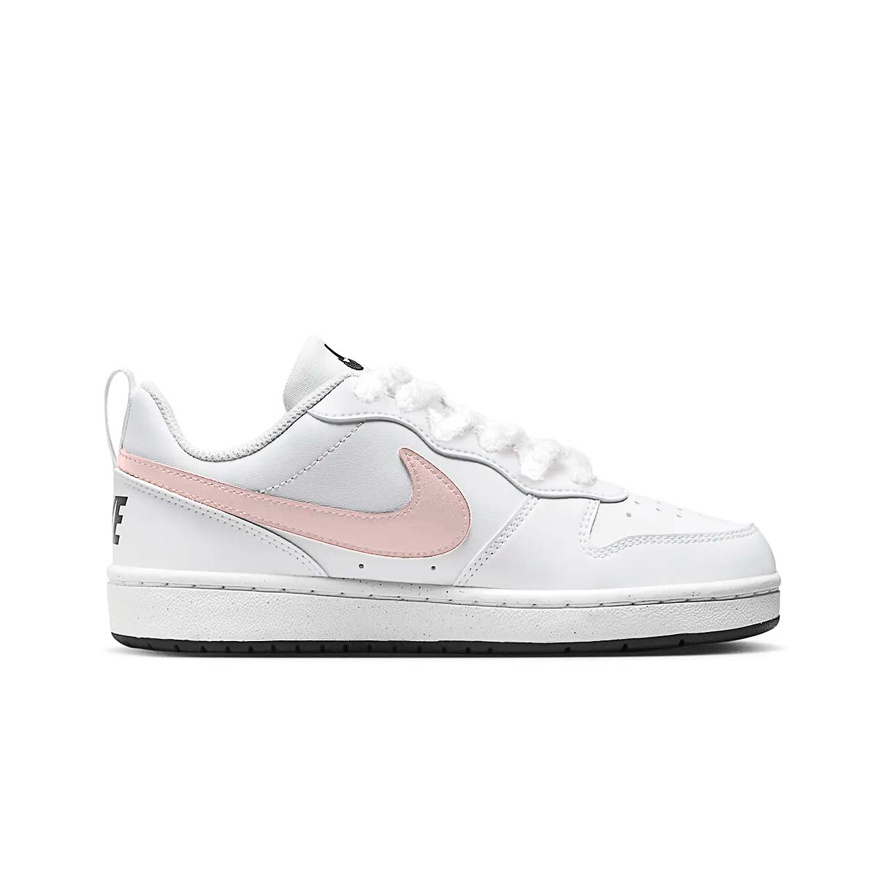 Nike Кроссовки для скейтбординга Court Borough Sweetheart Meow низкие детские, устойчивые к истиранию, White Pink Unisex — фото 2