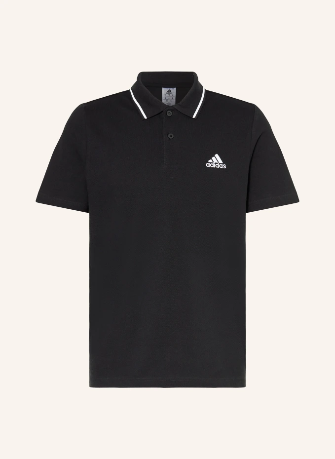 

Рубашка-поло из пике Adidas, черный