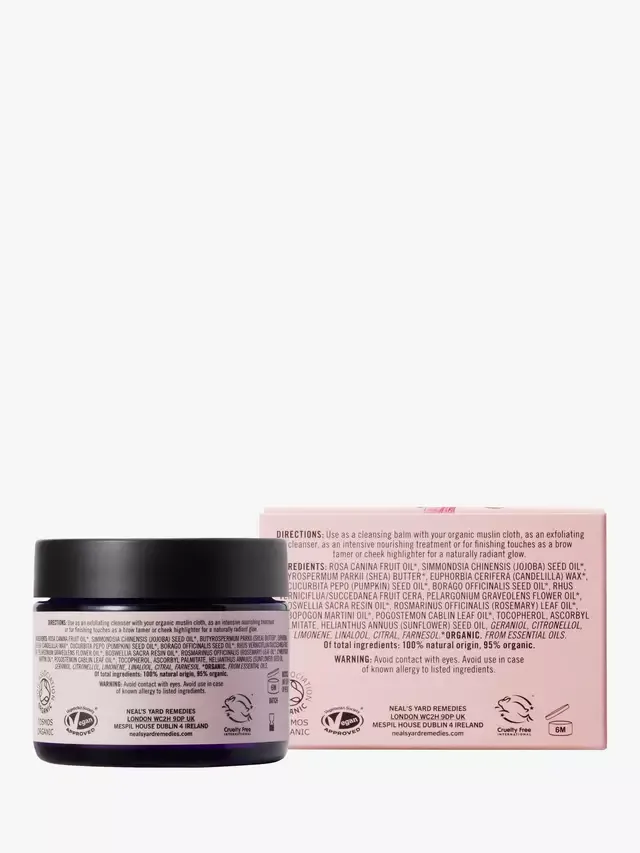 Крем для лица Neal's Yard Remedies — Бальзам для лица Дикая роза, веганский, 50 г — фото 4