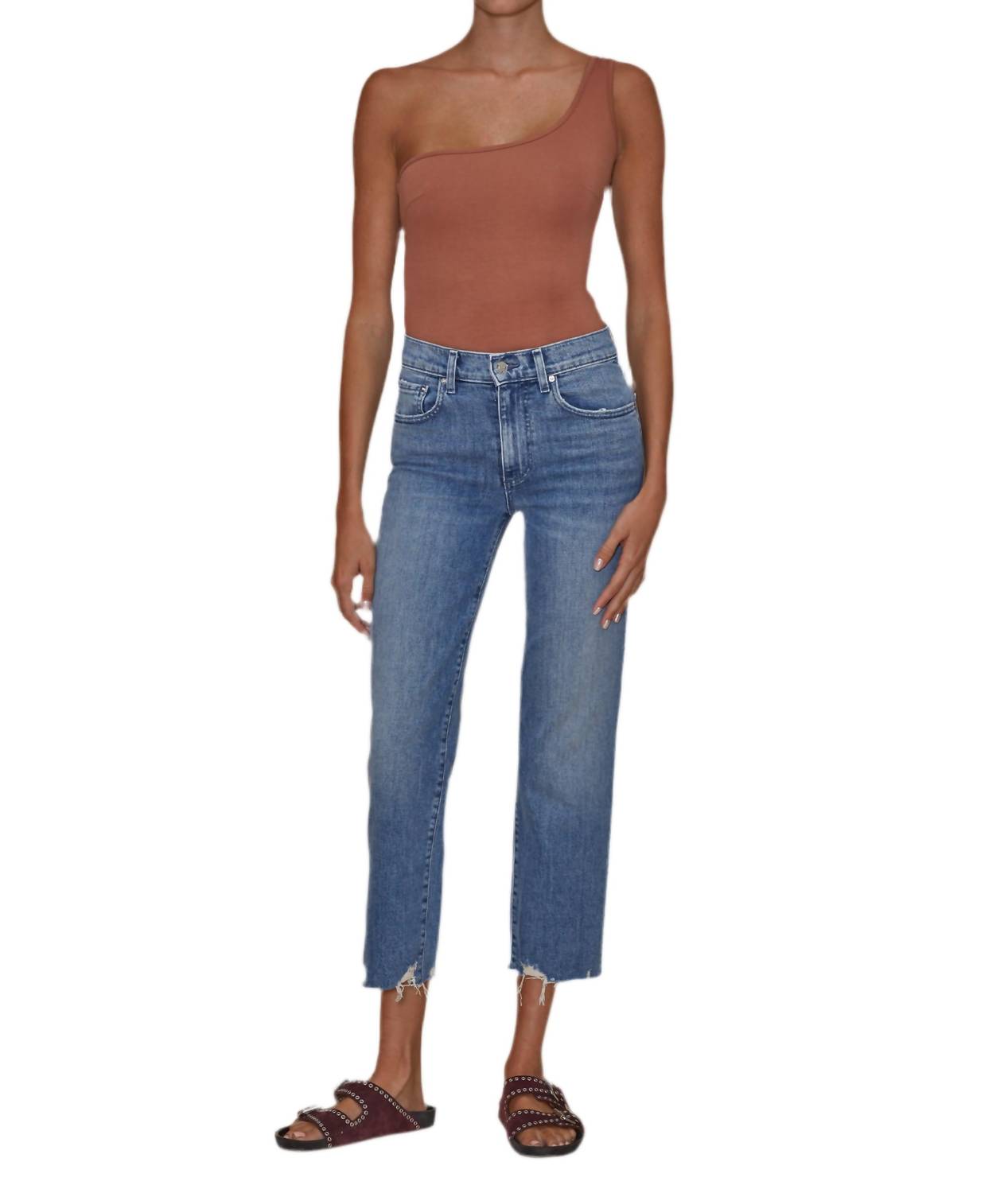 

Джинсы Sabine Straight Crop в стиле «Rolling Hills» Le Jean